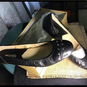 Gently used Michael Kors Astor Stud shoes.
